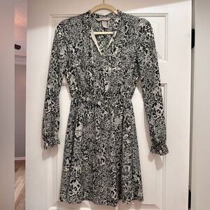 H&M black and white dress , size 0